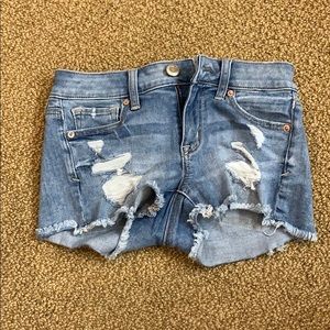 american eagle Light wash denim jean shorts